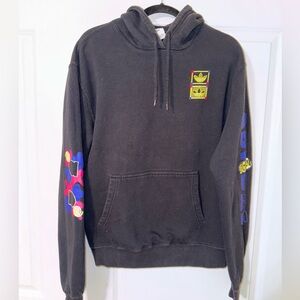 Men's Adidas GID Hoodie Sweatshirt Large Black Long Sleeve Activewear